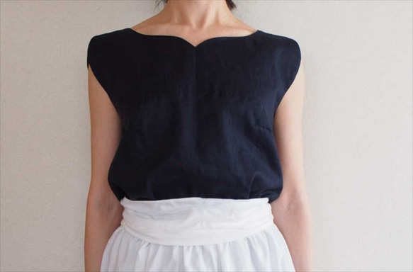 tulip tunic -navy- 9枚目の画像