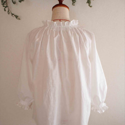 shirring blouse -white- 3枚目の画像