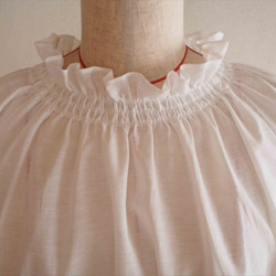 shirring blouse -white- 4枚目の画像