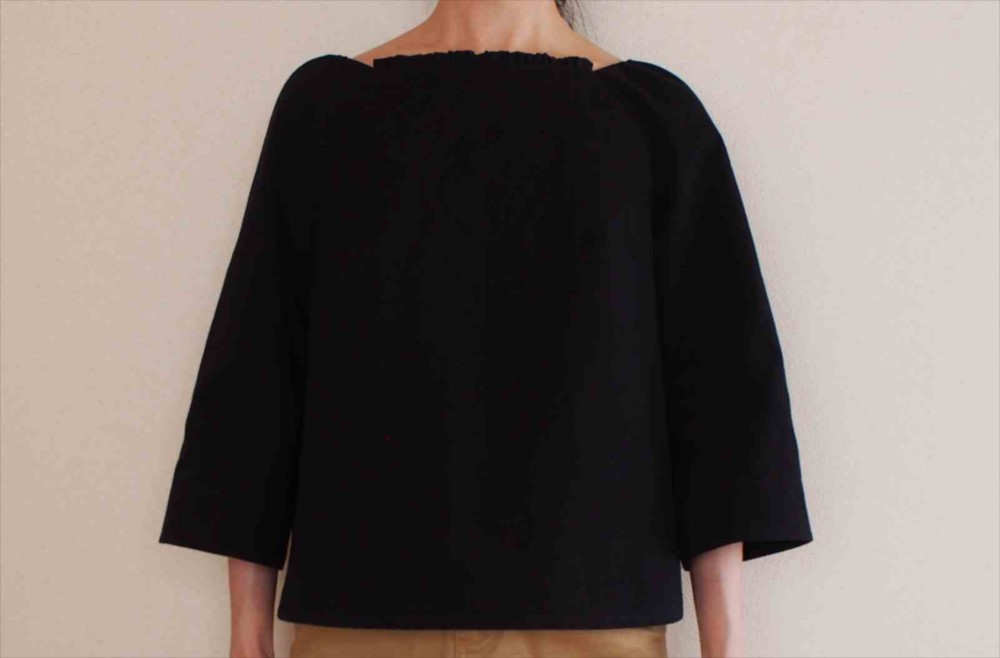 《sale》Veronica -black blouse-