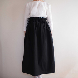 drawstring skirt,black 8枚目の画像