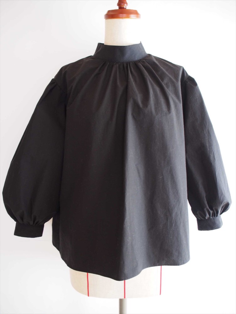 《sale》ブラック・コットンブラウス(Iris -black blouse-)
