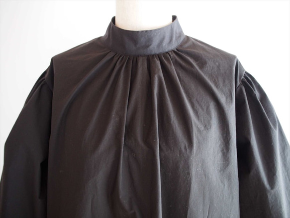 《sale》ブラック・コットンブラウス(Iris -black blouse-) 3枚目の画像