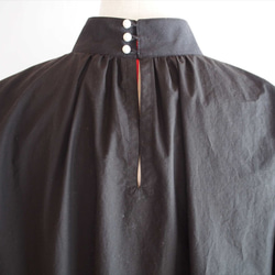 《sale》ブラック・コットンブラウス(Iris -black blouse-) 4枚目の画像