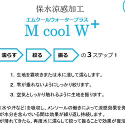 【受注製作】保水機能マスク　夏用マスク　マイナス１０℃　立体マスク　ダブルガーゼ 3枚目の画像