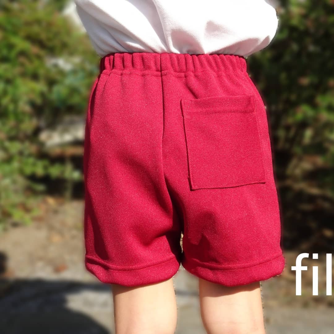 Lサイズ*幼稚園*保育園*体操着*えんじ色ズボン* 子供服 fil 通販
