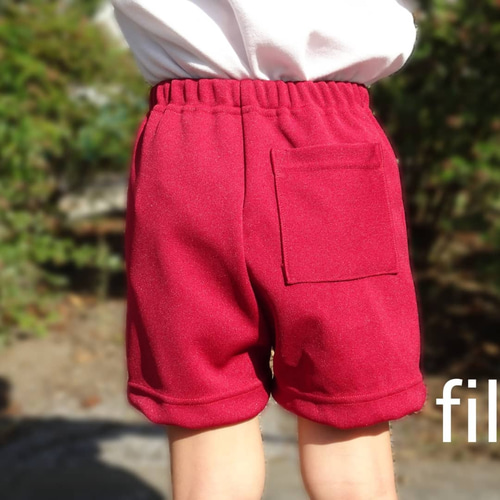 Lサイズ*幼稚園*保育園*体操着*えんじ色ズボン* 子供服 fil 通販
