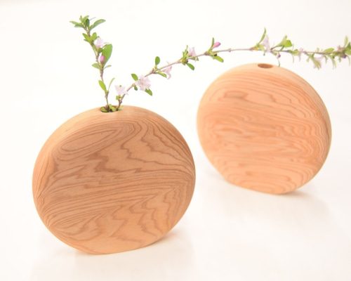 屋久杉 まるりんこ 一輪挿し・花瓶・花器 杉の舎 通販 9249210｜Creema
