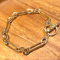 〈再販〉bracelet ゴールドチェーン×マンテル 2枚目の画像