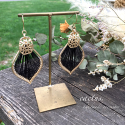 再販〉夏向け❤︎ 大ぶりハープの大人カジュアルピアス/イヤリング  