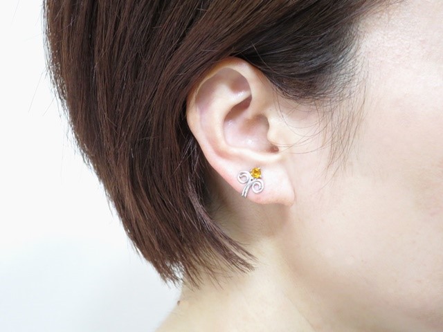 【受注生産】クローバー イヤープット シトリン Clover EP0003-S