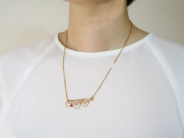 【受注生産】 ネックレス Wave NC0073-G