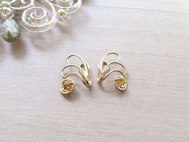 【受注生産】バタフライ イヤープット シトリン Butterfly G