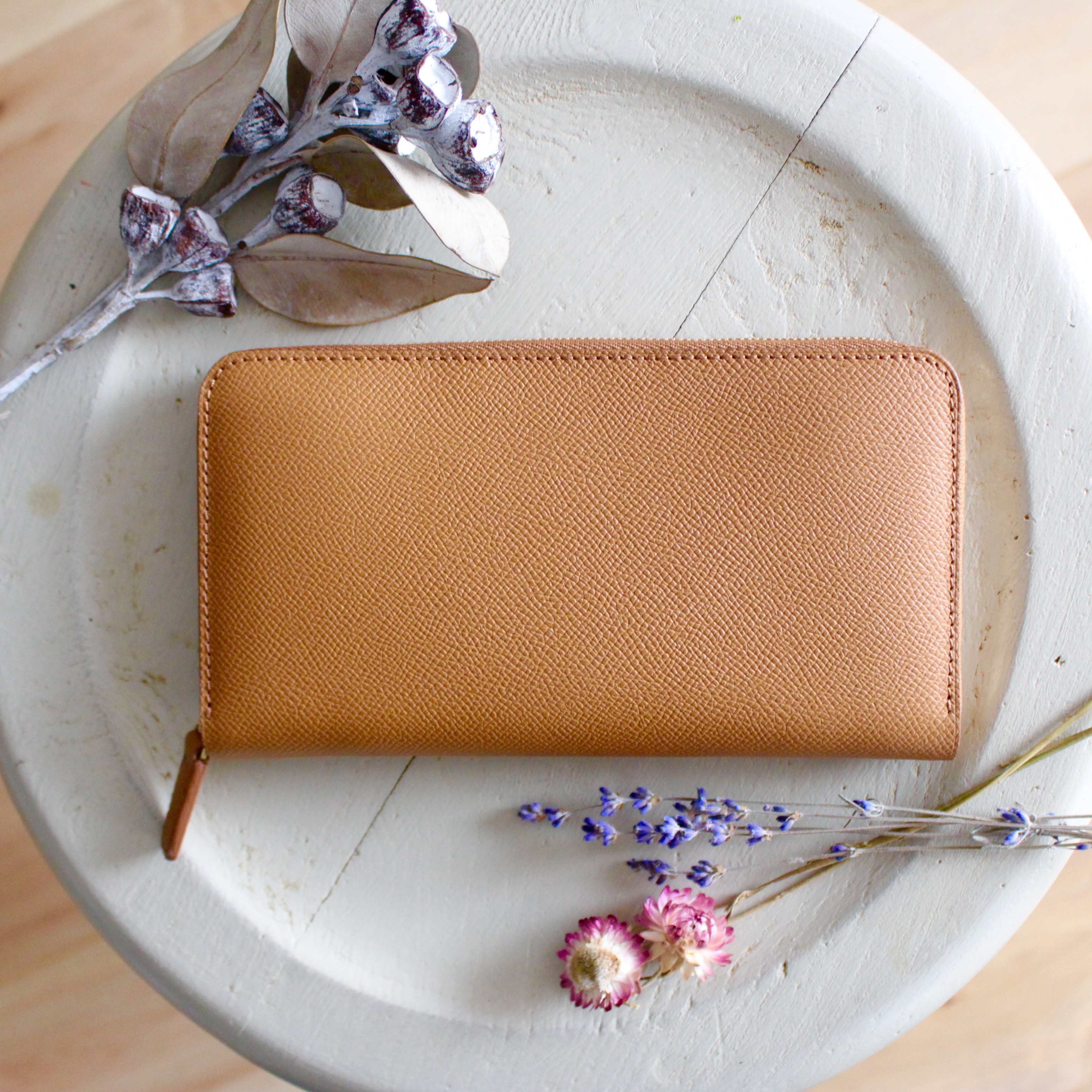 【 受注製作 】ラウンドファスナーロングウォレット(カードポケット12段タイプ)