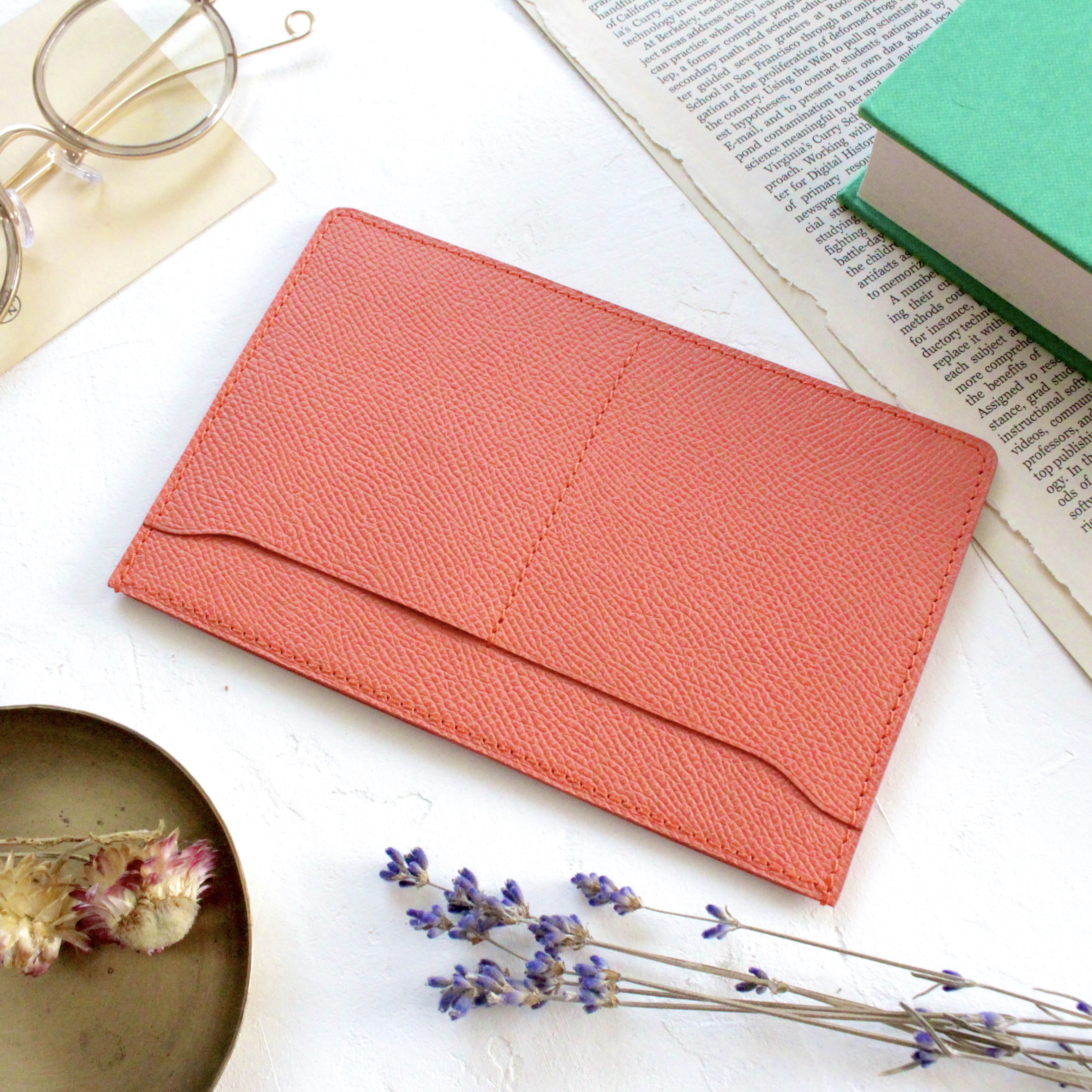 【 受注製作 】カードポケット付き通帳ケース