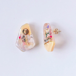 colorful piece mustard yellow ピアス/イヤリング 3枚目の画像