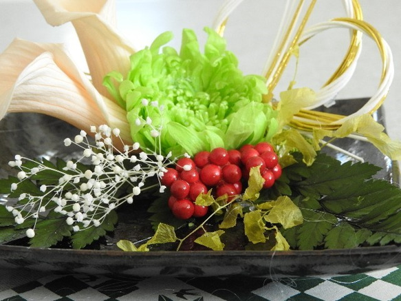 “雅” - 水引和花和現代裝飾◆新年裝飾品 - 第4張的照片