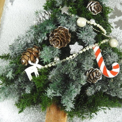 【Creema限定・早割】～雪降るクリスマスツリー（壁掛け）～ 4枚目の画像