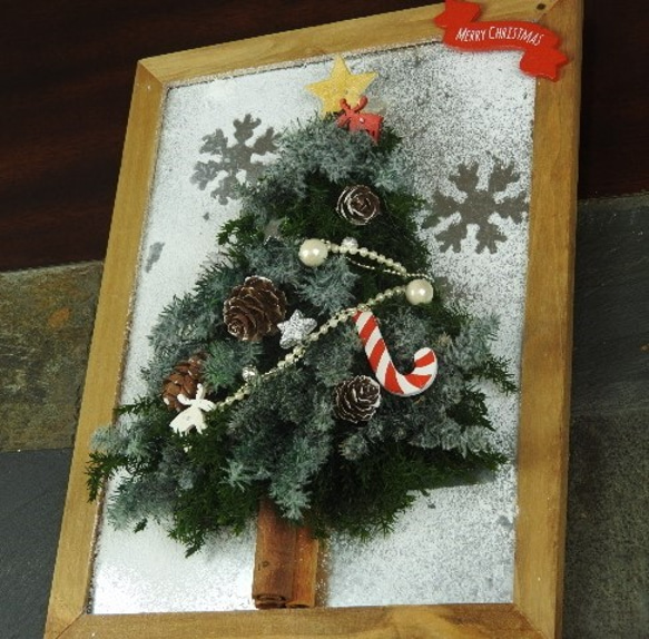 【Creema限定・早割】～雪降るクリスマスツリー（壁掛け）～ 7枚目の画像