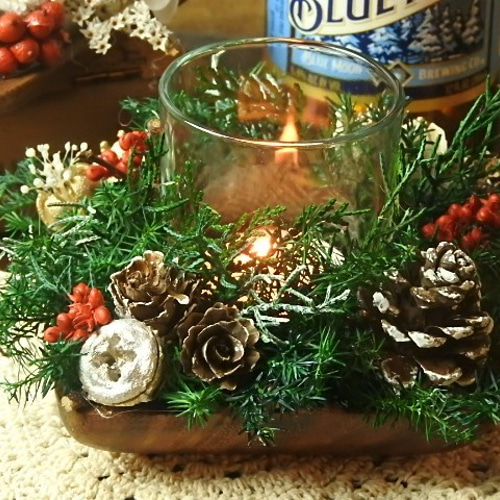 Creema限定】『森のクリスマスキャンドル』◇聖なる夜を灯すアロマ