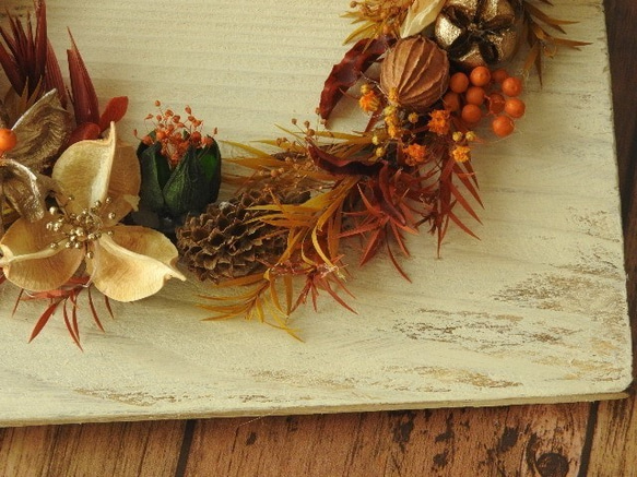 『秋たわわなリース』～大人のハロウィンリース～ 4枚目の画像