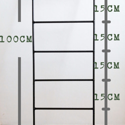 ☆★クールな異形鉄筋ラダー5段★☆　梯子　はしご　立て掛け　収納　男前雑貨　溶接家具　シェルフ　アイアン雑貨 2枚目の画像