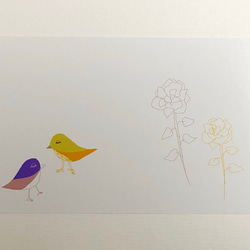 ポストカード 3枚セット『flower birds』 2枚目の画像