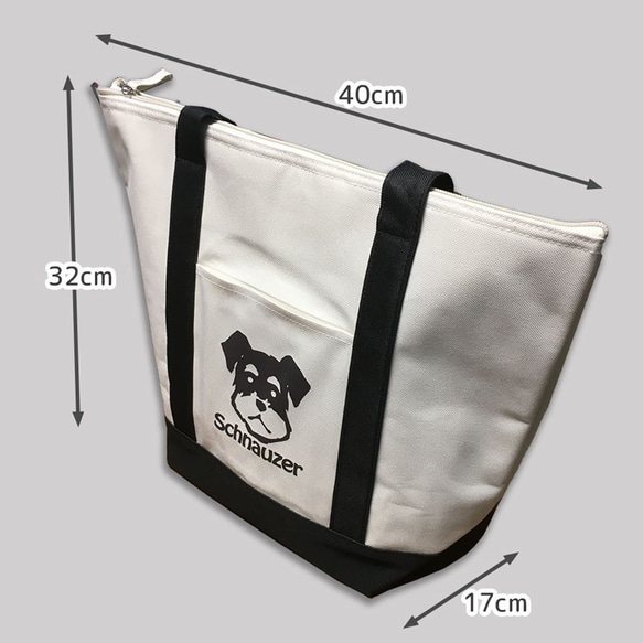 【WankoFace】 トートバッグ(M) 保温 保冷 エコバッグ マイバッグ お買い物バッグ ショッピングバッグ 犬 2枚目の画像