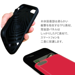 トカゲ iPhone スライド 耐衝撃 ケース スマホケース スマホカバー カード TPU バックカバー 5枚目の画像