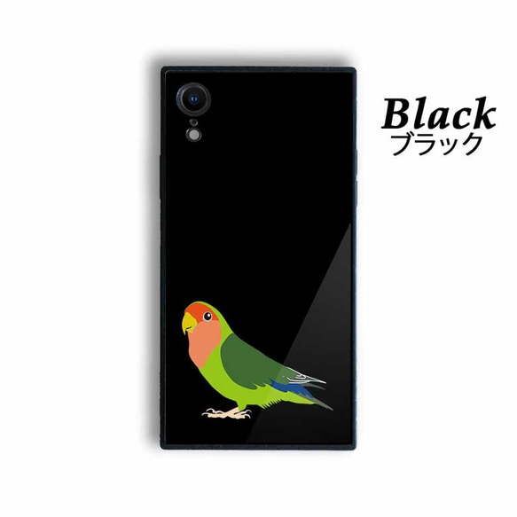 コザクラインコ 強化ガラス iPhone 耐衝撃 ケース スマホケース スマホカバー TPU バックカバー 6枚目の画像