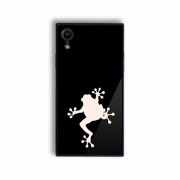 カエル 強化ガラス iPhone 耐衝撃 ケース スマホケース スマホカバー TPU バックカバー 7枚目の画像
