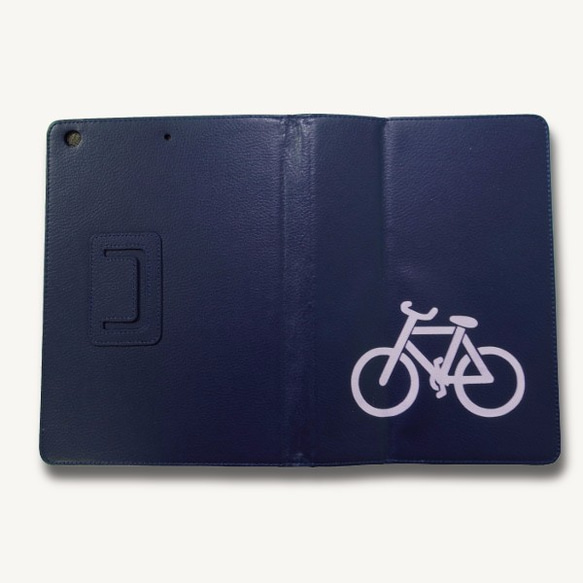 自転車 iPad オリジナル レザーケース ペット Air mini Pro 手帳型 カバー タブレット 6枚目の画像