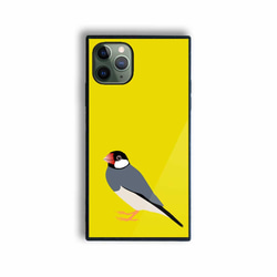 【 文鳥 】 強化ガラス iPhone 耐衝撃 ケース スマホケース スマホカバー TPU バックカバー 9枚目の画像