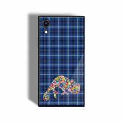 【 フラワーカメレオン 】 強化ガラス iPhone 耐衝撃 ケース スマホケース スマホカバー TPU バックカバー 10枚目の画像