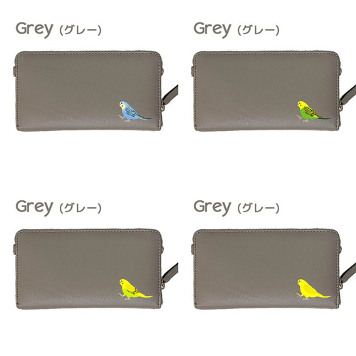 セキセイインコ 】 3way スマホケース付 お財布ポシェット