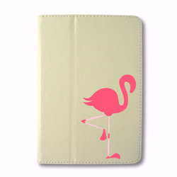 フラミンゴ 動物 鳥 iPad オリジナル レザーケース ペット Air mini Pro 手帳型 カバー タブレット 5枚目の画像