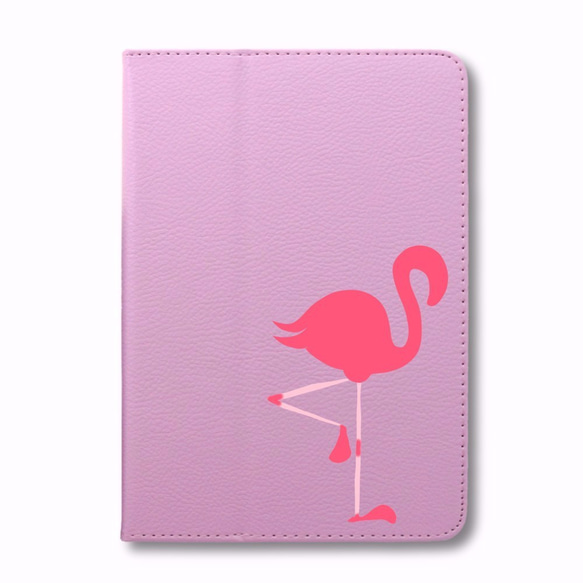 フラミンゴ 動物 鳥 iPad オリジナル レザーケース ペット Air mini Pro 手帳型 カバー タブレット 6枚目の画像