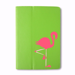 フラミンゴ 動物 鳥 iPad オリジナル レザーケース ペット Air mini Pro 手帳型 カバー タブレット 7枚目の画像