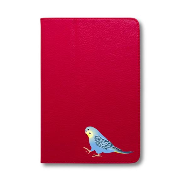 セキセイインコ 鳥 iPad オリジナル レザーケース ペット Air mini Pro 手帳型 カバー タブレット 5枚目の画像
