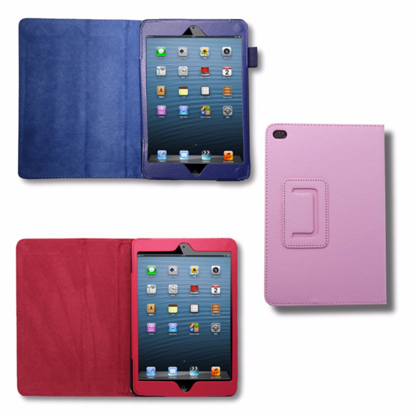 ティーカッププードル iPad オリジナル レザーケース ペット Air mini Pro 手帳型 カバー タブレット 3枚目の画像
