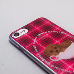 ティーカッププードル 超薄型 クリアケース 動物 iPhone8 iPhone7 iPhone6s iPhone6 2枚目の画像