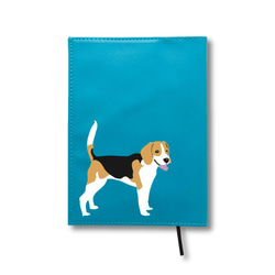 ビーグル オリジナル レザー ブックカバー 文庫 動物 犬 ペット 雑貨 グッズ 名入れ かわいい おしゃれ アニマル 4枚目の画像