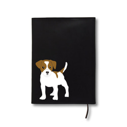 ジャックラッセルテリア オリジナル レザー ブックカバー 文庫 動物 犬 ペット 雑貨 グッズ 名入れ かわいい 4枚目の画像