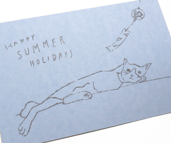 暑中お見舞い・残暑お見舞いポストカード3枚セット　"Happy Summer Holidays" 1枚目の画像