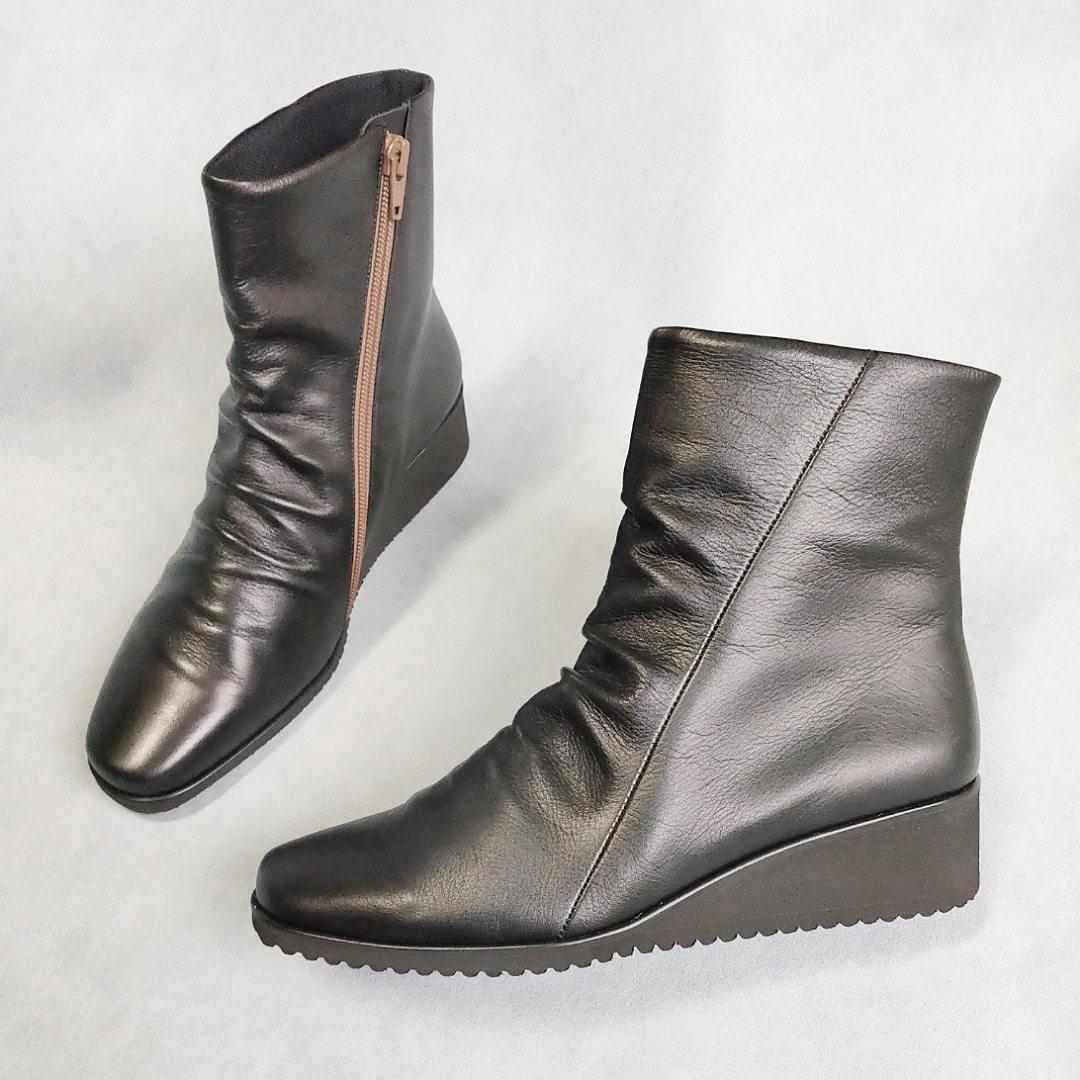 もうこれしか履けない♪驚きの柔らかさ＆軽量でブーツでも軽快に歩けるブラックカラー♪Creema限定♪品質最優先の日本製