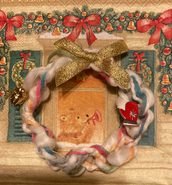Creema限定クリスマス2021小さなクリスマスリース 4枚目の画像