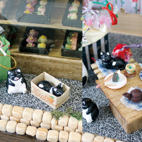 猫のミニチュア・ドールハウス『ねこの和菓子屋さん』 その他