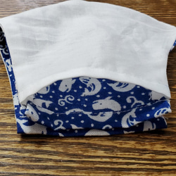 ✰︎和柄 かわいい おしゃれ✰︎ 立体 綿100％  夏用 布マスク 耳ゴム ノーズフィッター フィルターポケット付き 3枚目の画像