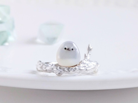 シマエナガのリング＊受注制作 指輪・リング Tomokawa Haruka 通販