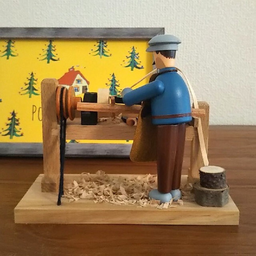 ミニチュア ドイツ工芸品 木製 ライフェンドレーン職人